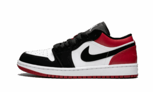 AJ JORDAN 1 LOW BLACK TOE