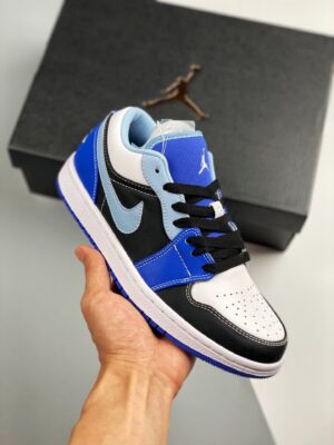 AJ Jordan 1 Low Blue Black White DH0206-400