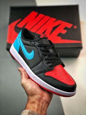 AJ Jordan 1 Low OG UNC To Chicago Black Blue Red CZ0775-046
