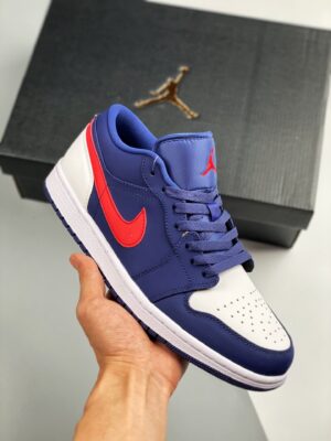 AJ Jordan 1 Low USA Navy Blue/White-Red CZ8454-400