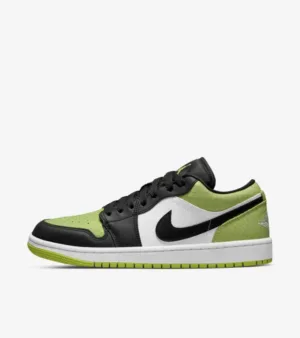 AJ Jordan 1 Low Vivid Green Snakeskin DX4446-301