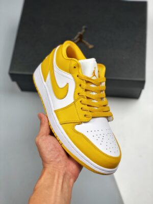 AJ Jordan 1 Low White/Pollen 553558-171