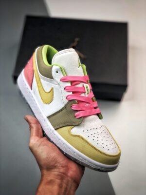AJ Jordan 1 Low White/Vivid Green DJ0341-100