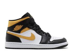 AJ Jordan 1 Mid 'Black University Gold' Revered Footwear