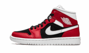 AJ JORDAN 1 MID GYM RED BLACK