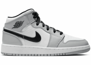 AJ Jordan 1 Mid Light Smoke Grey