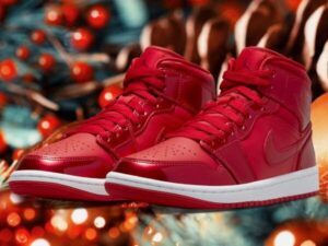 AJ Jordan 1 Mid Pomegranate