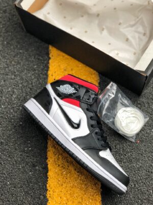 AJ Jordan 1 Mid Quai 54 Black/White-Multi-Color CJ9219-001