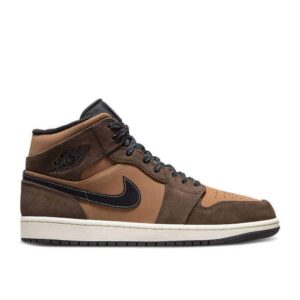 AJ Jordan 1 Mid SE 'Dark Chocolate' Unfading Sneaker