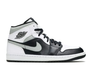 AJ Jordan 1 Mid 'White Shadow' Unfading Sneaker