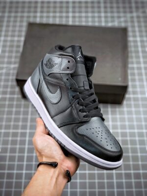 AJ Jordan 1 Retro Mid 'Black Dark Grey' 554724-041
