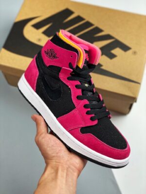 AJ Jordan 1 Zoom Comfort Fireberry/Hyper Pink-White-Black CT0978-601