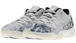 AJ Jordan 11 Retro Low Light Bone Snakeskin