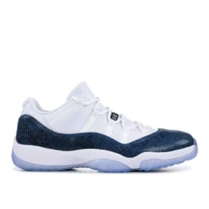 AJ Jordan 11 Retro Low 'Navy Snakeskin' 2019 Unfading Sneaker