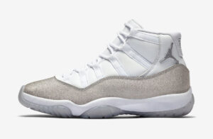AJ Jordan 11 Retro White Metallic Silver Womens
