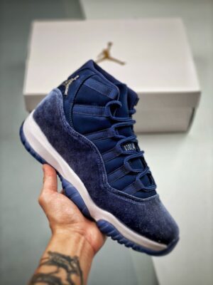 AJ Jordan 11 Velvet Midnight Navy/Metallic Silver-White AR0715-441