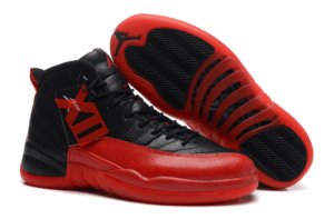 AJ Jordan 12 Retro Black Red Shoes (M)