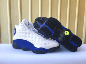 AJ Jordan 13 White Blue Men's Shoes