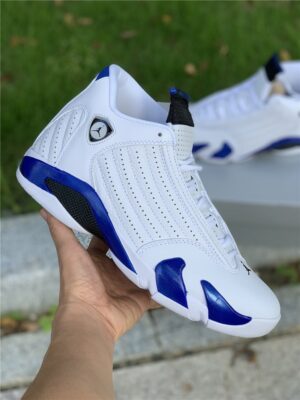 AJ Jordan 14 White/Hyper Royal-Black 487471-104