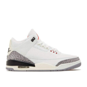 AJ Jordan 3 Retro 'White Cement Reimagined' Unfading Sneaker