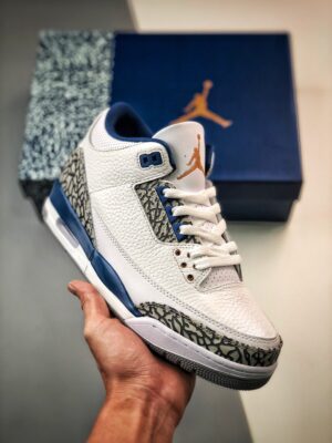 AJ Jordan 3 Wizards PE White/Metallic Copper-True Blue CT8532-148