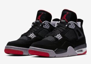 AJ Jordan 4 Bred Shoes