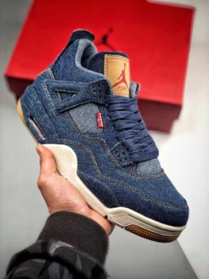AJ Jordan 4 Denim/Denim-Sail-Game Red AO2571-401