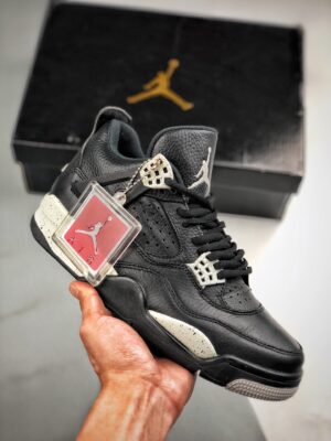 AJ Jordan 4 'Oreo' Black/Tech Grey-Black 314254-003