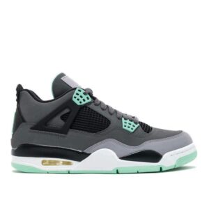AJ Jordan 4 Retro 'Green Glow' Unfading Sneaker