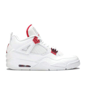 AJ Jordan 4 Retro 'Red Metallic' Unfading Sneaker