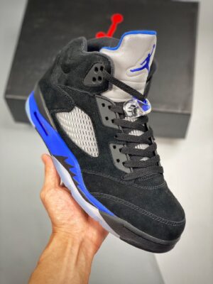 AJ Jordan 5 Black/Racer Blue-Reflective Silver CT4838-004