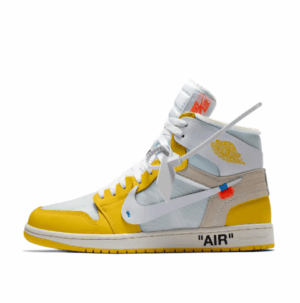 Jordan 1 Retro High Off-White Canary Yellow