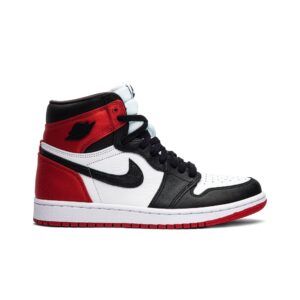 Wmns AJ Jordan 1 Retro High Satin Black Toe CD0461-016