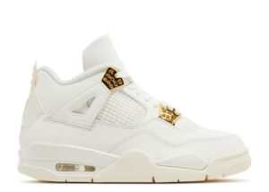 Wmns AJ Jordan 4 Retro Metallic Gold Unfading Sneaker